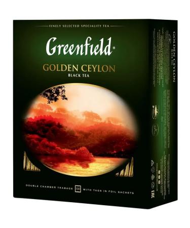 Greenfield Golden Ceylon tea black (2g x 100pcs) 200g - Buy Online on GoSupps.com