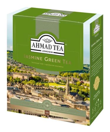 Ahmad Tea Green tea with jasmine (2GX100pcs) 200g - Buy Online on GoSupps.com