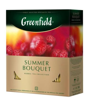 Greenfield Tea Summer Bouquet Herbal (2g x 100pcs) 200g - Buy Online on GoSupps.com