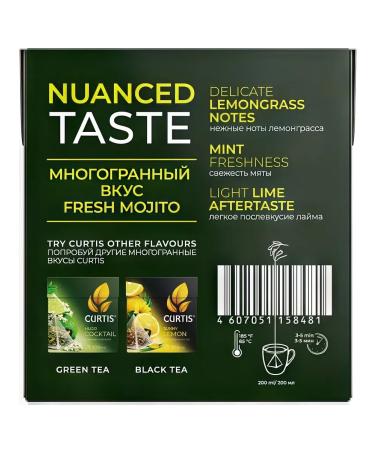 Curtis Green Mohito tea (1.8g x 20pcs) 36g - Buy Online on GoSupps.com
