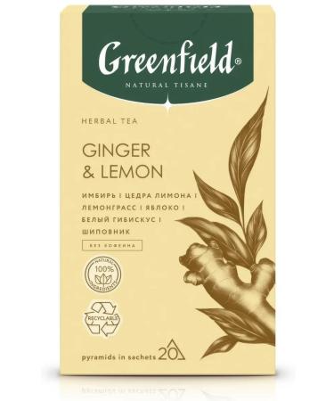 Greenfield Tea Natural Tisane Ginger 20pcs 36g - Buy Online on GoSupps.com