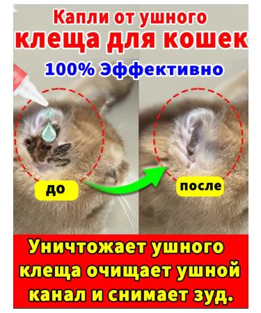 Drops for the ears of cats from the ear tick 60ml