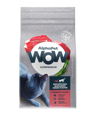 AlphaPet WoW for home cats with beef and liver 7kg - Buy Online on GoSupps.com