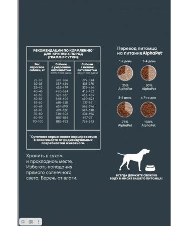 AlphaPet Wow feed for dogs of large breeds with beef and heart 3kg - Buy Online on GoSupps.com