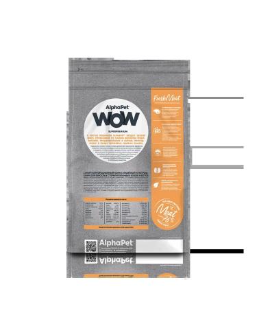 AlphaPet WOW for sterilized cats with turkey and giblets 7kg - Buy Online on GoSupps.com