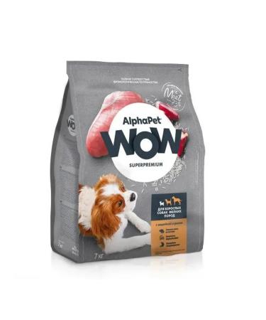 AlphaPet Wow feed for adult dogs of small species and rice 7kg