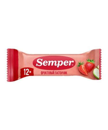 Semper Fruit bar with apple and strawberries 15g