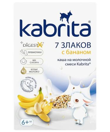 Kabrita Porridge on goat milk 7 cereals with banana 180g