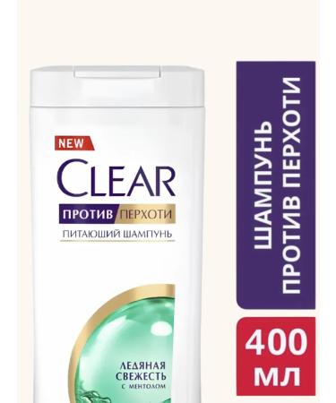 clear Shampoo men's female ice freshness 400 ml 3 pcs - Buy Online on GoSupps.com