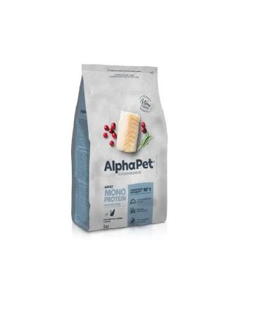 AlphaPet Monoprotein to adult cats with white fish 3kg