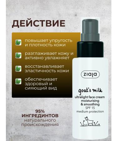 Ziaja Facial serum from wrinkles goat milk 50 ml - Buy Online on GoSupps.com