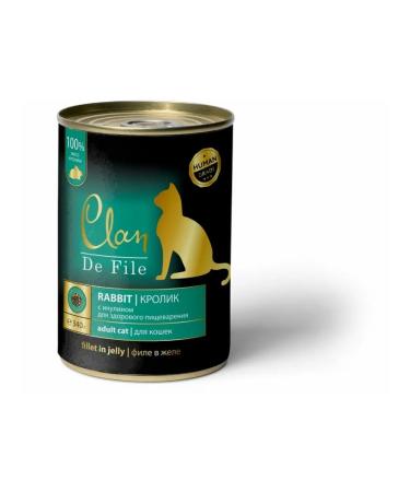 CLAN DE FILE De File canned food for cats 340 g Rabbit (6 pcs) - Buy Online on GoSupps.com