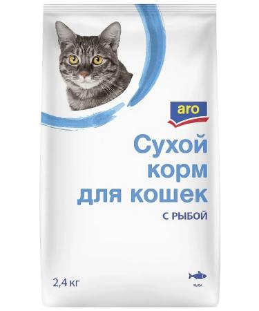 ARO Dry food for cats with fish 2.4kg