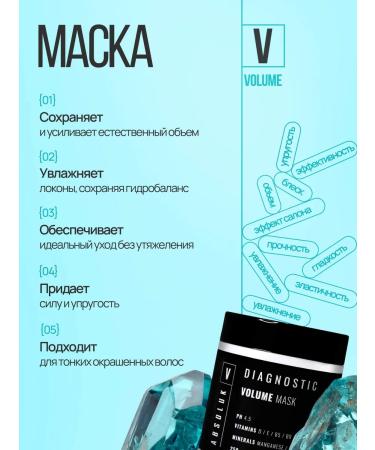ABSOLUK Mask for hair volume Professional 250 ml - Buy Online on GoSupps.com