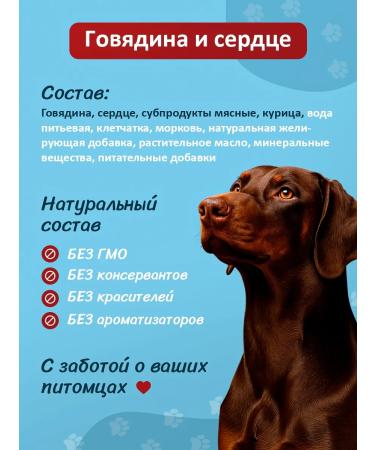 Dog food is wet with beef 850 g 6 pcs - Buy Online on GoSupps.com