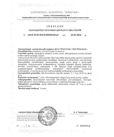 Evalar Zinc picoline tablet p o 0.6g 100pc -1 units - Buy Online on GoSupps.com