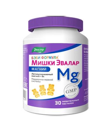 Evalar Baby Formula Mishka Magnesium children from 3 years old 4g 30pc -1 units