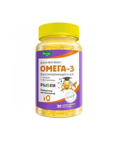 Evalar Omega -3 fish of children from 3 years old Baby formula 4g 30pc -1 units