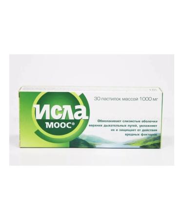 Isla Moos lozenges 1000mg 30pcs - 1 pack.