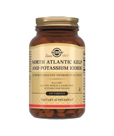 SOLGAR Iodine of brown algae iodide potassium 385mg 250pc -1 units