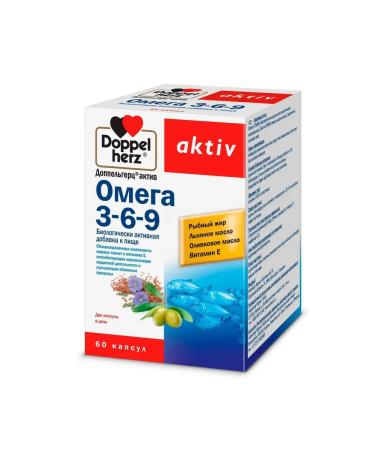 Omega 3-6-9 Activ Doppelherz Doppelgerz 60pc -1 units - Buy Online on GoSupps.com