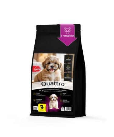 Quattro Feed for Lhas Apso puppies with beef 12 kg