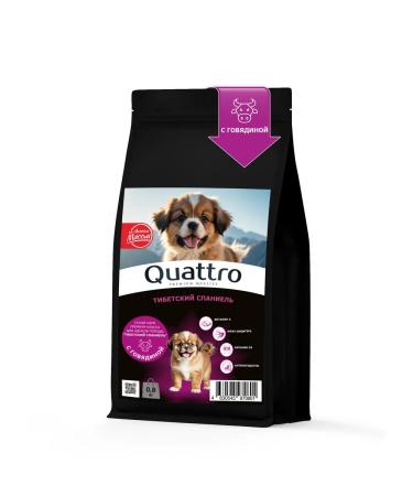 Quattro Feed for puppies Tibetan spaniel with beef 800 grams