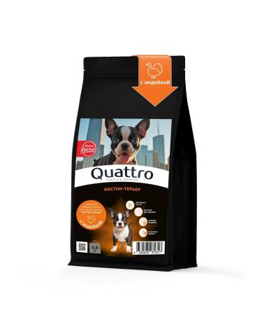Quattro Boston-terrier puppy feed with turkey 800 grams