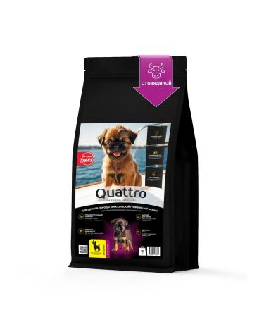 Quattro Brussels griffon puppy food with beef 12 kg