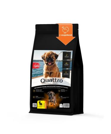 Quattro Brussels griffon puppy feed with turkey 12 kg