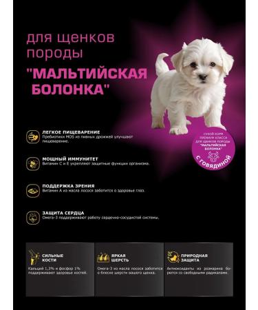 Quattro Feed for puppies Maltese Blinka with beef 12 kg - Buy Online on GoSupps.com