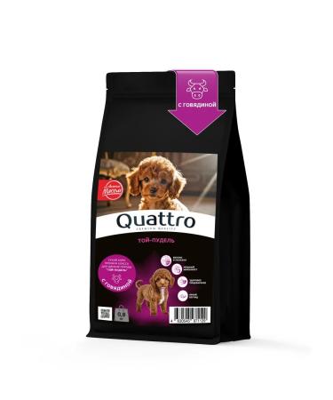 Quattro Feed for Toy-Poodle puppies with beef 800 grams