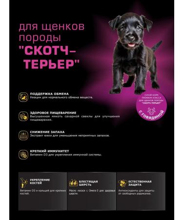 Quattro Feed for puppies Scotch terrier with beef 12 kg - Buy Online on GoSupps.com