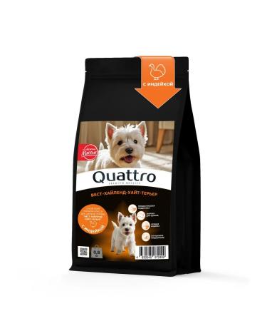Quattro Feed for puppies West-Hayland-White Terrier with turkey 800 grams