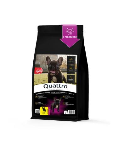 Quattro Form for puppies French bulldog with beef 3 kg