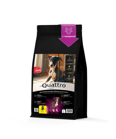 Quattro Feed for puppies leurate with beef 3 kg