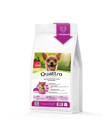 QUATTRO Feed for puppies of small breeds with beef 3 kg