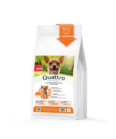 QUATTRO Feed for small breed puppies with turkey 12 kg