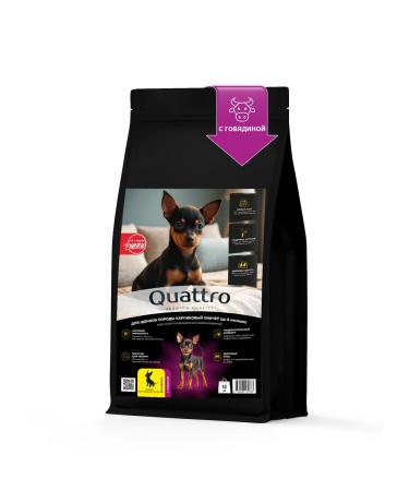 Quattro Feed for puppies dwarf pincher with beef 12 kg