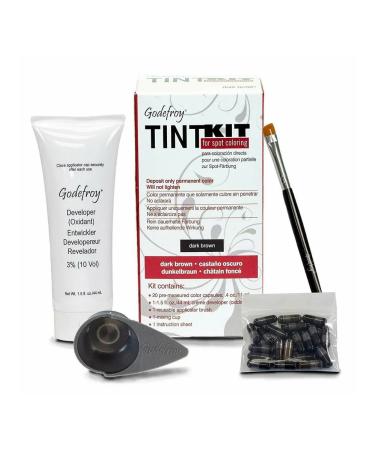 Godefroy Eyebrow tinting kit 20 capsules Dark Brown (dark brown)