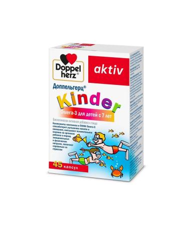 Doppelherz Omega -3 children from 7 years old Kinder Activ 45pcs -2 - Buy Online on GoSupps.com