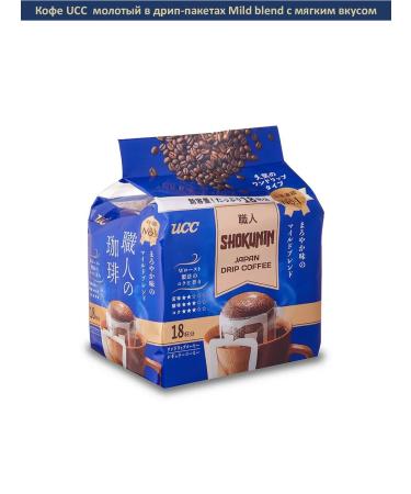 UCC Ground Mild Blend coffee in drip bags with a soft taste 18*7g - Buy Online on GoSupps.com