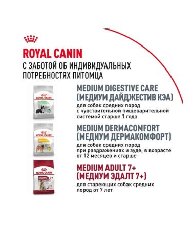 ROYAL CANIN Dry feed Medium Adult for dogs of medium breeds 3 kg - Buy Online on GoSupps.com