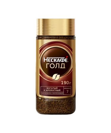 Nescafe Soluble coffee with ground Gold 190 gr
