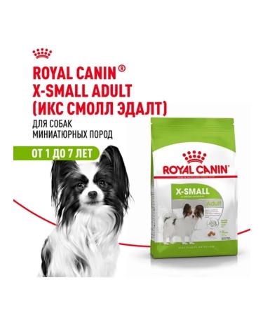 ROYAL CANIN Dry food X-Small Adult for dogs 500 g - Buy Online on GoSupps.com