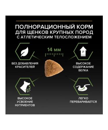 PRO PLAN Dry food for large -breeds Athletic with chicken 12kg - Buy Online on GoSupps.com