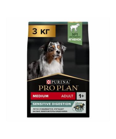 PRO PLAN Medium -sized dog feed sensitive gastrointestinal tract lamb 3kg