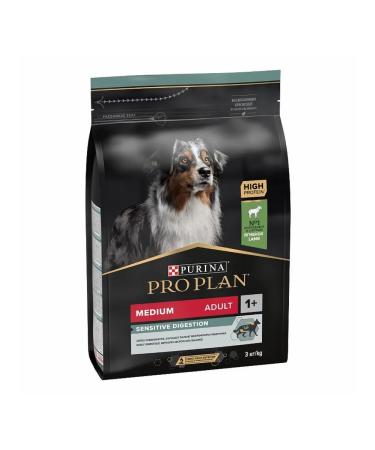 PRO PLAN Medium -sized dog feed sensitive gastrointestinal tract lamb 3kg - Buy Online on GoSupps.com