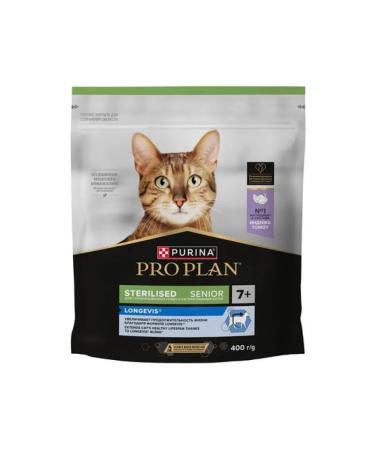 PRO PLAN Feed for elderly sterilized cats turkey 400 g