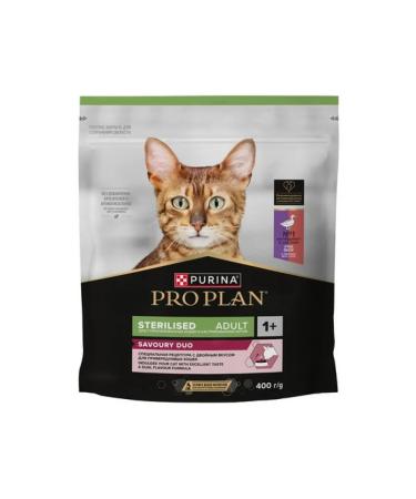 PRO PLAN Dry food for sterilized cats duck and liver 400 g